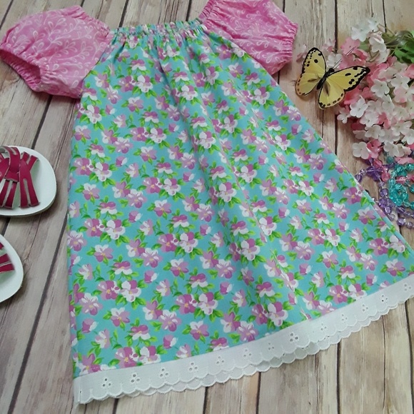 Pixie dust design peasant dress sz. 18 mos, 2, 4 - Picture 2 of 3